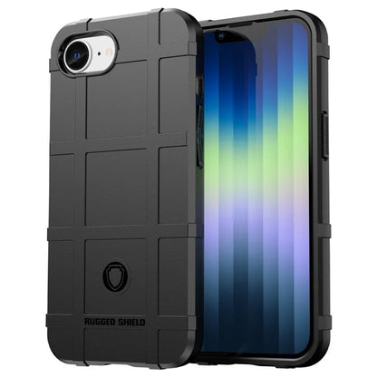 For iPhone SE (2024) Case Square Grid Texture Anti-Fall TPU Phone Cover