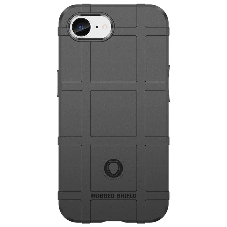For iPhone SE (2024) Case Square Grid Texture Anti-Fall TPU Phone Cover