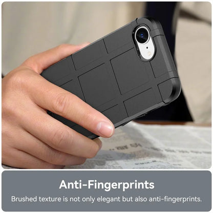 For iPhone SE (2024) Case Square Grid Texture Anti-Fall TPU Phone Cover
