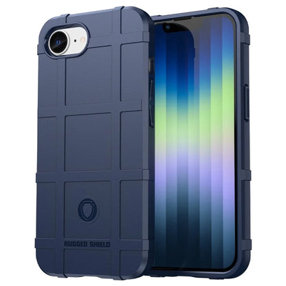 For iPhone SE (2024) Case Square Grid Texture Anti-Fall TPU Phone Cover