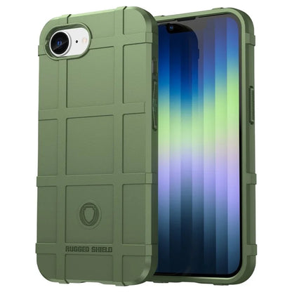 For iPhone SE (2024) Case Square Grid Texture Anti-Fall TPU Phone Cover