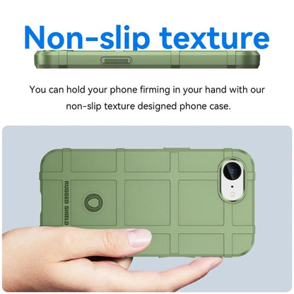 For iPhone SE (2024) Case Square Grid Texture Anti-Fall TPU Phone Cover