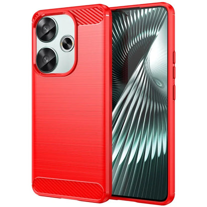 For Xiaomi Poco F6 5G / Redmi Turbo 3 5G Case Carbon Fiber Texture TPU Slim Phone Cover