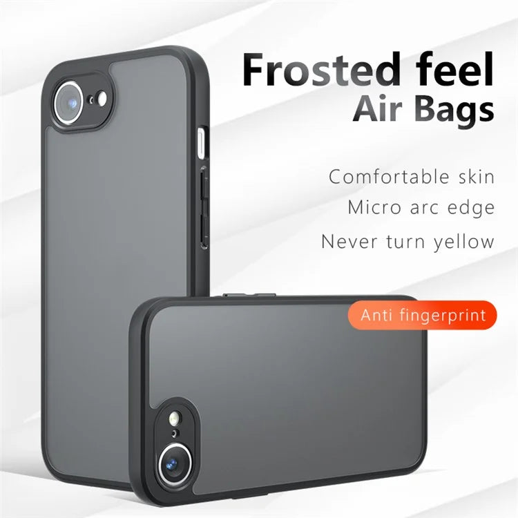 For iPhone SE (2024) Case PC+TPU Anti-Scratch Clear Back Phone Cover