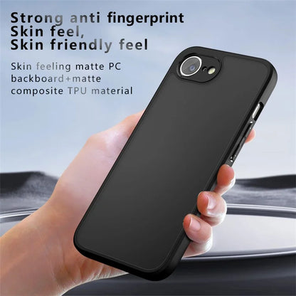 For iPhone SE (2024) Case PC+TPU Anti-Scratch Clear Back Phone Cover