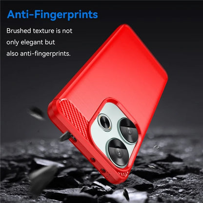 For Xiaomi Redmi Turbo 3 5G / Poco F6 5G Case Carbon Fiber Texture Shockproof Brushed TPU Phone Cover