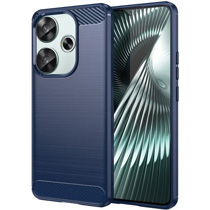 For Xiaomi Redmi Turbo 3 5G / Poco F6 5G Case Carbon Fiber Texture Shockproof Brushed TPU Phone Cover