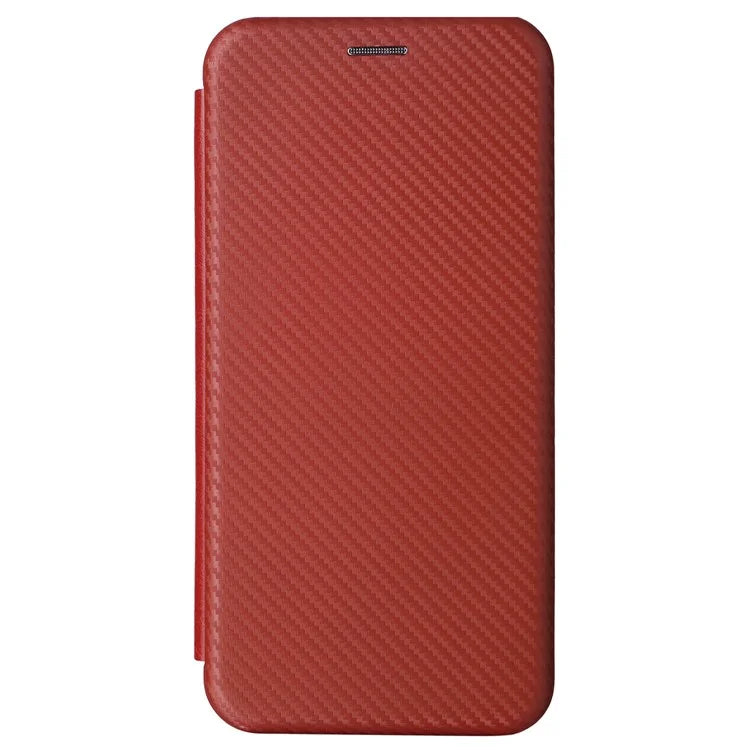 For Oppo Reno11 F 5G Phone Case Magnetic Carbon Fiber Texture Leather Flip Cover Full Protection