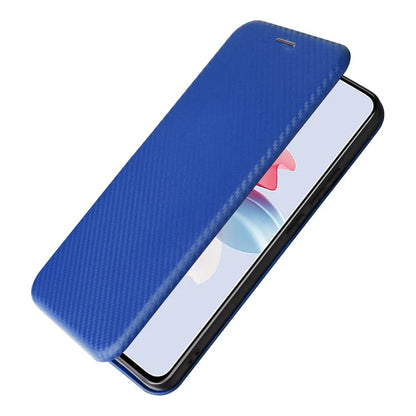 For Oppo Reno11 F 5G Phone Case Magnetic Carbon Fiber Texture Leather Flip Cover Full Protection