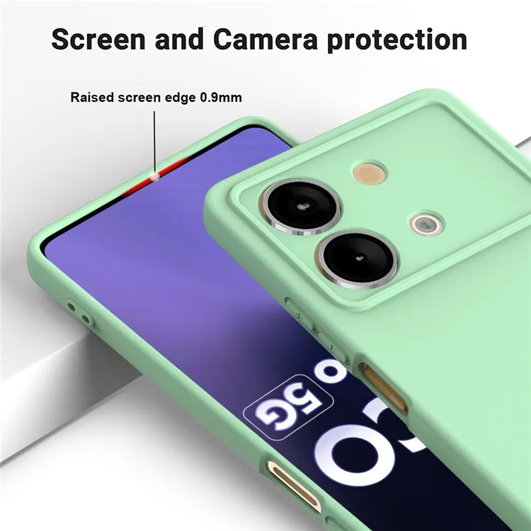 For Xiaomi Poco X6 Neo 5G / Redmi Note 13R Pro 5G Case Liquid Silicone Anti-Scratch Phone Cover with Strap