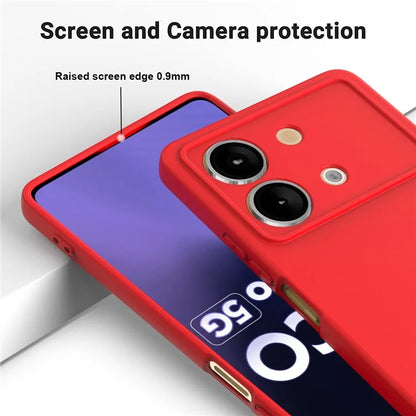 For Xiaomi Poco X6 Neo 5G / Redmi Note 13R Pro 5G Case Liquid Silicone Anti-Scratch Phone Cover with Strap