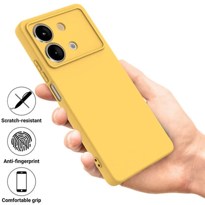 For Xiaomi Poco X6 Neo 5G / Redmi Note 13R Pro 5G Case Liquid Silicone Anti-Scratch Phone Cover with Strap