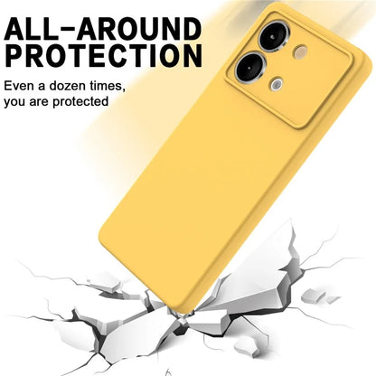 For Xiaomi Poco X6 Neo 5G / Redmi Note 13R Pro 5G Case Liquid Silicone Anti-Scratch Phone Cover with Strap