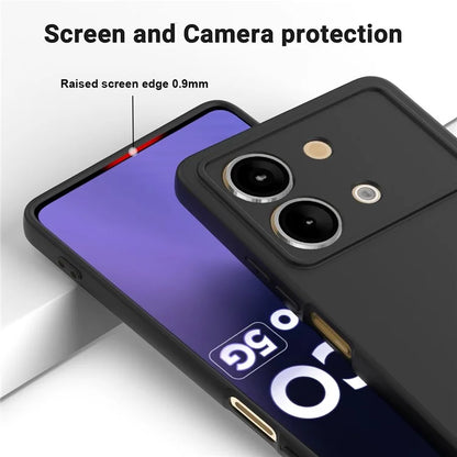 For Xiaomi Poco X6 Neo 5G / Redmi Note 13R Pro 5G Case Liquid Silicone Anti-Scratch Phone Cover with Strap