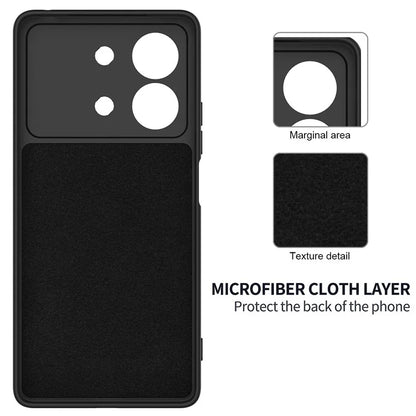 For Xiaomi Poco X6 Neo 5G / Redmi Note 13R Pro 5G Case Liquid Silicone Anti-Scratch Phone Cover with Strap