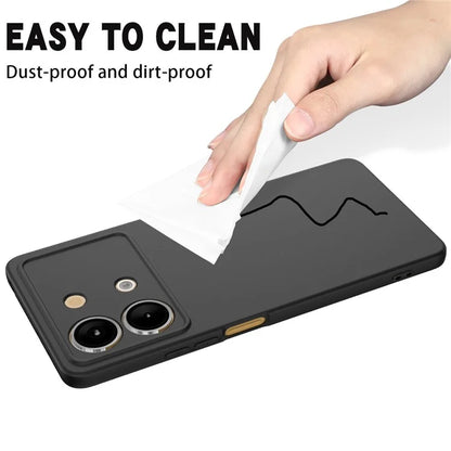 For Xiaomi Poco X6 Neo 5G / Redmi Note 13R Pro 5G Case Liquid Silicone Anti-Scratch Phone Cover with Strap
