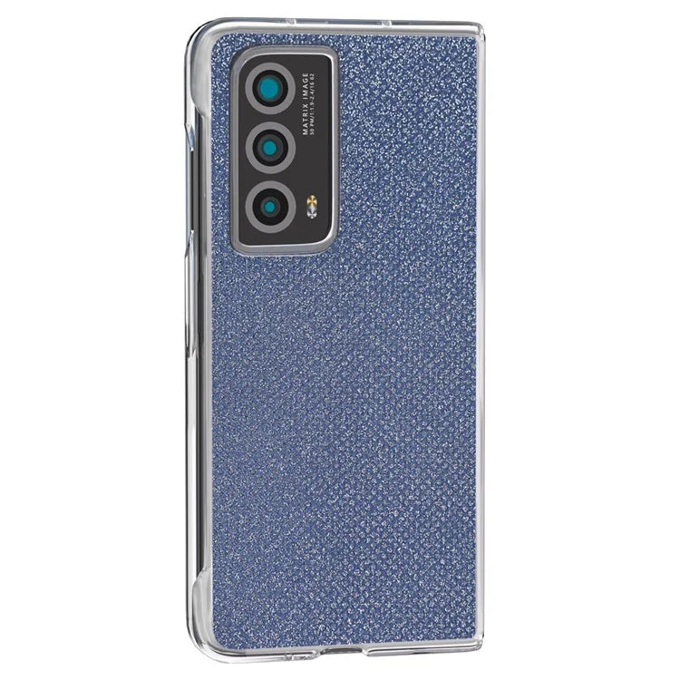 For Honor Magic Vs2 5G Case Rhinestone Texture Leather+PC Anti-Fingerprint Phone Cover