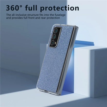 For Honor Magic Vs2 5G Case Rhinestone Texture Leather+PC Anti-Fingerprint Phone Cover