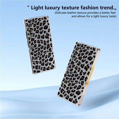 For Honor V Purse Case Leopard Pattern Leather+PC Matte Edge Protective Phone Cover