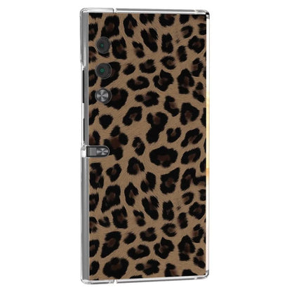 For Honor V Purse Case Leopard Pattern Leather+PC Matte Edge Protective Phone Cover