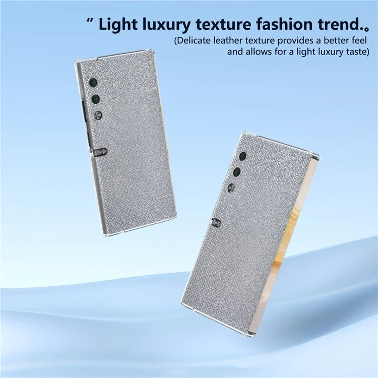 For Honor V Purse Case Rhinestone Texture Leather+PC Shockproof Phone Cover