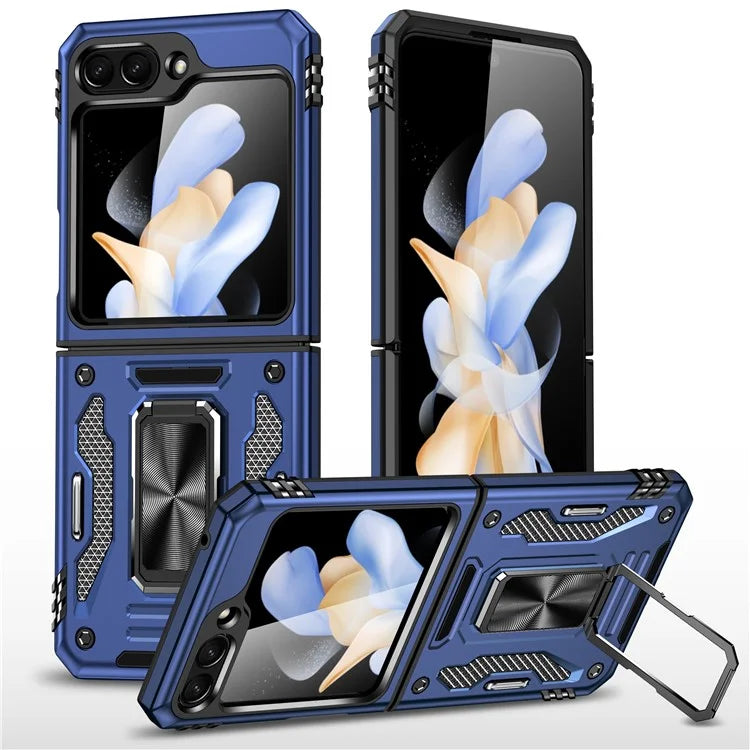 Armor Series For Samsung Galaxy Z Flip6 5G Case Ring Kickstand PC+TPU Phone Cover