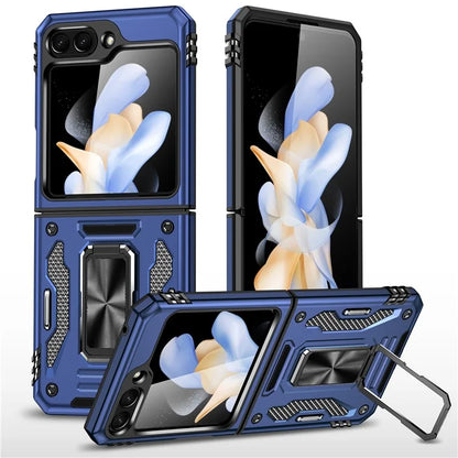 Armor Series For Samsung Galaxy Z Flip6 5G Case Ring Kickstand PC+TPU Phone Cover