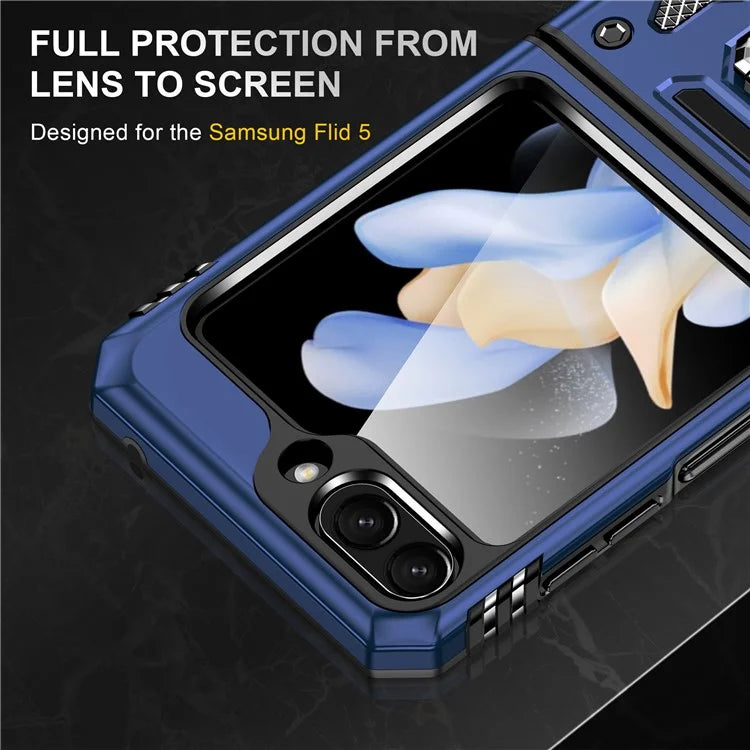 Armor Series For Samsung Galaxy Z Flip6 5G Case Ring Kickstand PC+TPU Phone Cover