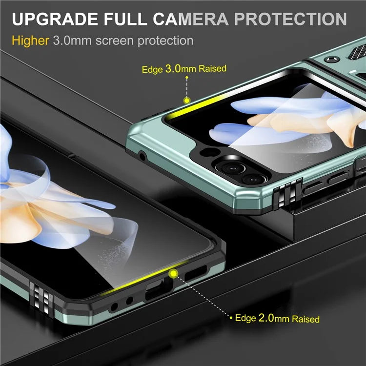 Armor Series For Samsung Galaxy Z Flip6 5G Case Ring Kickstand PC+TPU Phone Cover