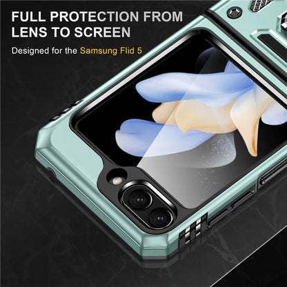 Armor Series For Samsung Galaxy Z Flip6 5G Case Ring Kickstand PC+TPU Phone Cover