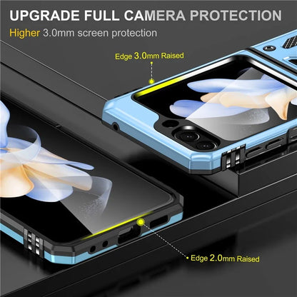 Armor Series For Samsung Galaxy Z Flip6 5G Case Ring Kickstand PC+TPU Phone Cover
