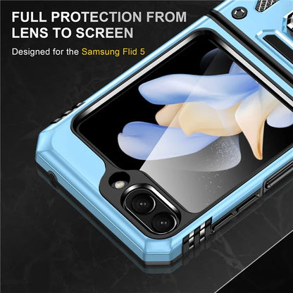 Armor Series For Samsung Galaxy Z Flip6 5G Case Ring Kickstand PC+TPU Phone Cover
