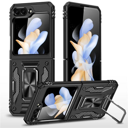 Armor Series For Samsung Galaxy Z Flip6 5G Case Ring Kickstand PC+TPU Phone Cover