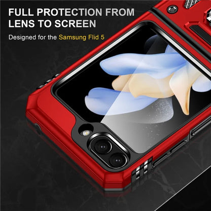 Armor Series For Samsung Galaxy Z Flip6 5G Case Ring Kickstand PC+TPU Phone Cover