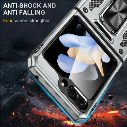 Armor Series For Samsung Galaxy Z Flip6 5G Case Ring Kickstand PC+TPU Phone Cover