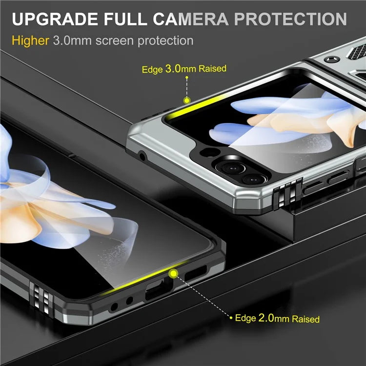 Armor Series For Samsung Galaxy Z Flip6 5G Case Ring Kickstand PC+TPU Phone Cover