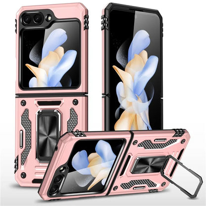 Armor Series For Samsung Galaxy Z Flip6 5G Case Ring Kickstand PC+TPU Phone Cover