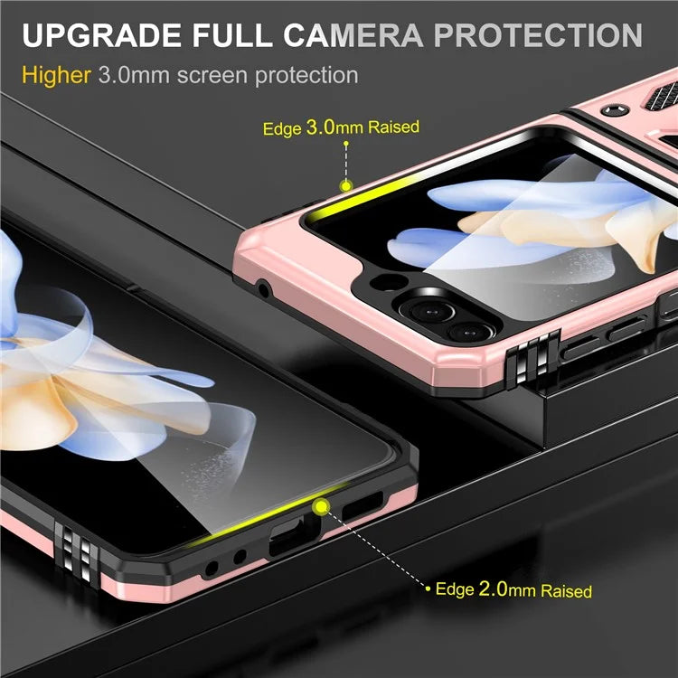 Armor Series For Samsung Galaxy Z Flip6 5G Case Ring Kickstand PC+TPU Phone Cover