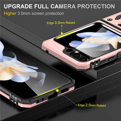 Armor Series For Samsung Galaxy Z Flip6 5G Case Ring Kickstand PC+TPU Phone Cover