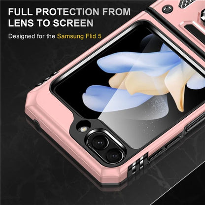 Armor Series For Samsung Galaxy Z Flip6 5G Case Ring Kickstand PC+TPU Phone Cover