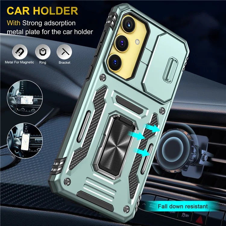 Armor Series For Samsung Galaxy A25 5G (Global) (161.0 x 76.5 x 8.3mm) Case PC+TPU Phone Cover  Lens Privacy Protection