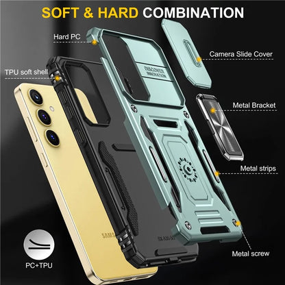Armor Series For Samsung Galaxy A25 5G (Global) (161.0 x 76.5 x 8.3mm) Case PC+TPU Phone Cover  Lens Privacy Protection