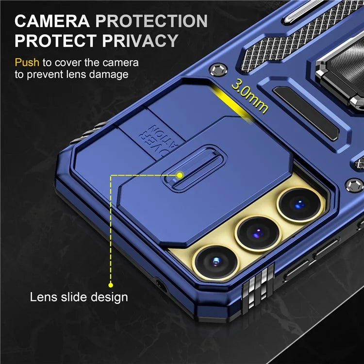 Armor Series For Samsung Galaxy A25 5G (Global) (161.0 x 76.5 x 8.3mm) Case PC+TPU Phone Cover  Lens Privacy Protection