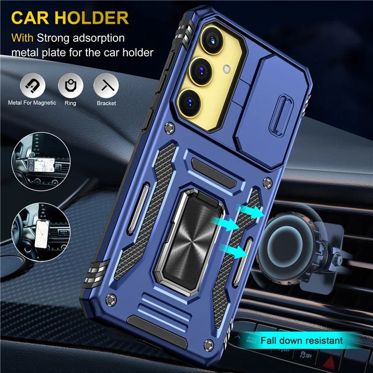 Armor Series For Samsung Galaxy A25 5G (Global) (161.0 x 76.5 x 8.3mm) Case PC+TPU Phone Cover  Lens Privacy Protection