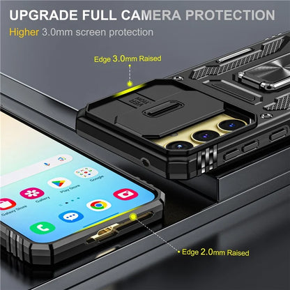 Armor Series For Samsung Galaxy A25 5G (Global) (161.0 x 76.5 x 8.3mm) Case PC+TPU Phone Cover  Lens Privacy Protection