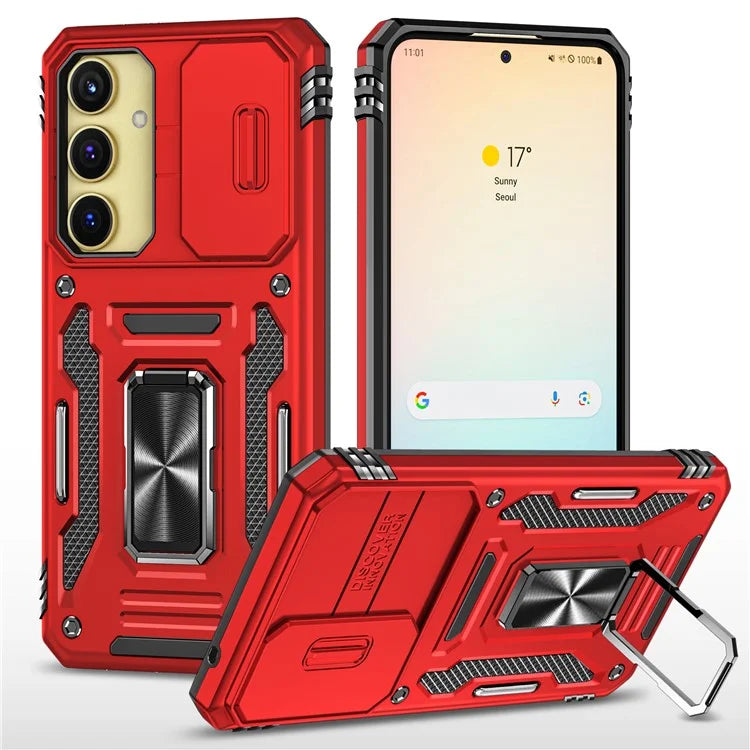 Armor Series For Samsung Galaxy A25 5G (Global) (161.0 x 76.5 x 8.3mm) Case PC+TPU Phone Cover  Lens Privacy Protection