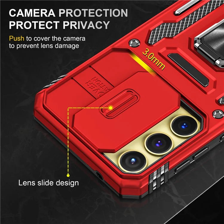 Armor Series For Samsung Galaxy A25 5G (Global) (161.0 x 76.5 x 8.3mm) Case PC+TPU Phone Cover  Lens Privacy Protection