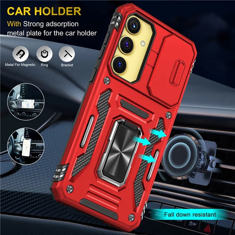 Armor Series For Samsung Galaxy A25 5G (Global) (161.0 x 76.5 x 8.3mm) Case PC+TPU Phone Cover  Lens Privacy Protection