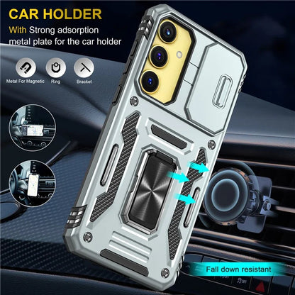 Armor Series For Samsung Galaxy A25 5G (Global) (161.0 x 76.5 x 8.3mm) Case PC+TPU Phone Cover  Lens Privacy Protection