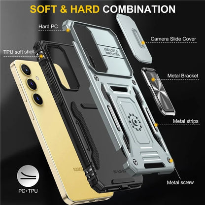 Armor Series For Samsung Galaxy A25 5G (Global) (161.0 x 76.5 x 8.3mm) Case PC+TPU Phone Cover  Lens Privacy Protection